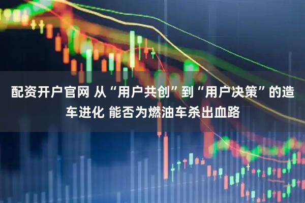 配资开户官网 从“用户共创”到“用户决策”的造车进化 能否为燃油车杀出血路